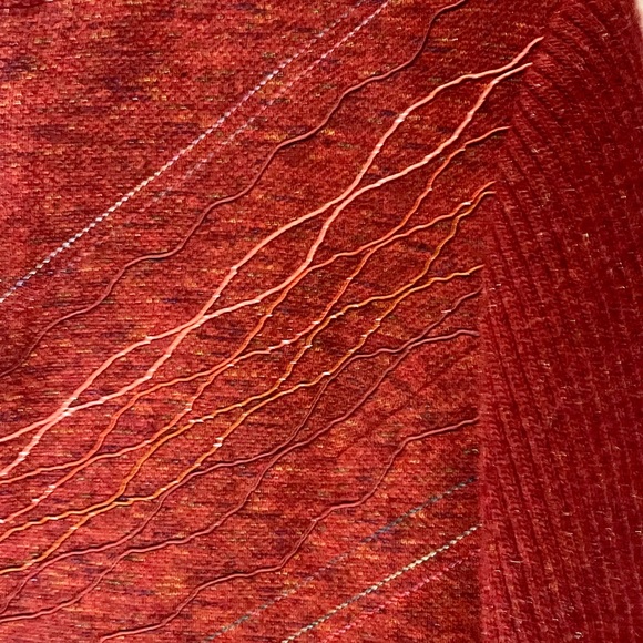 STUNNING VINTAGE full zip sweater.  Sz M or L.  Beautiful colour.  VERY UNIQUE!! - Picture 6 of 12